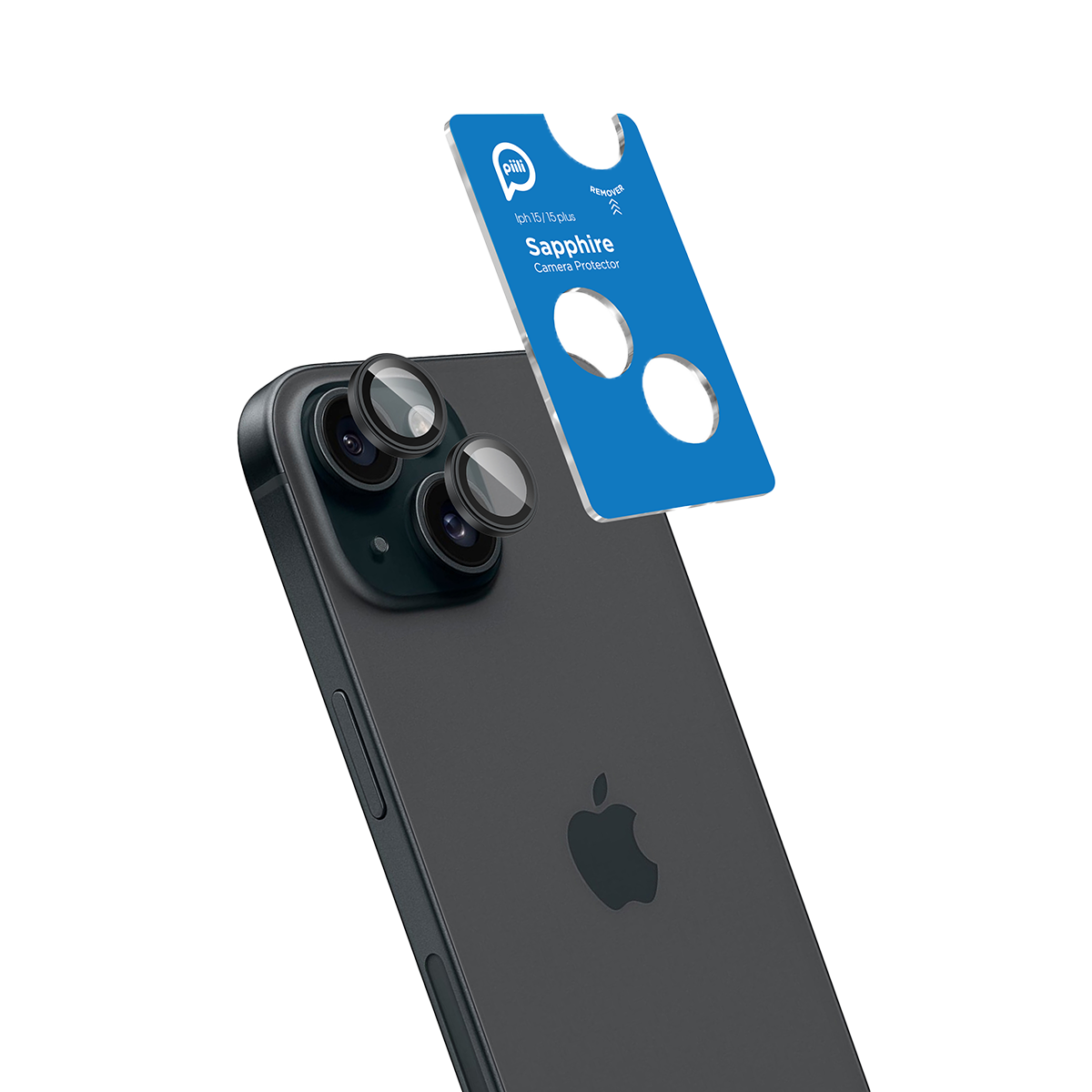 İphone 15 Safir Lens Koruyucu Siyah