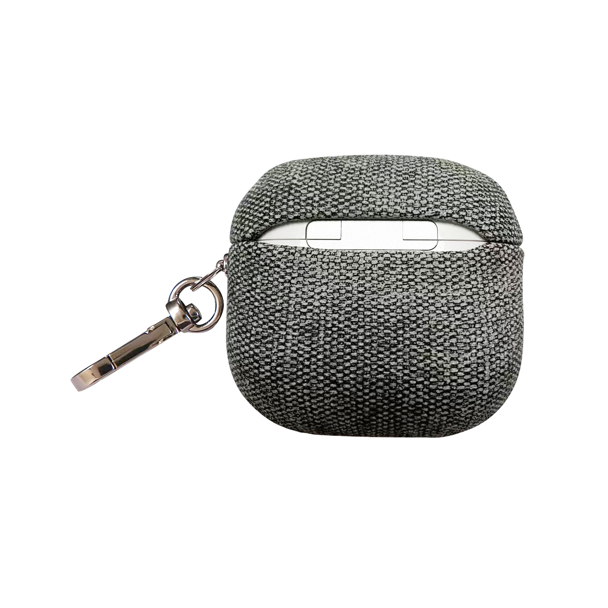Piili Airpods 4.Nesil Kumaş Case Gri - Görsel 2