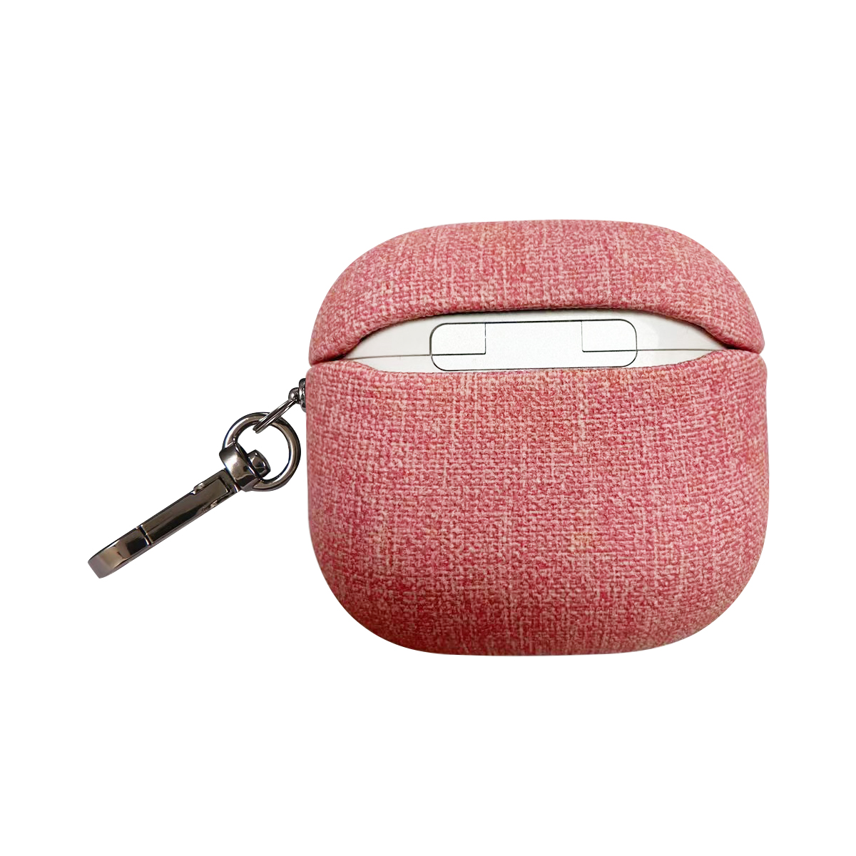 Piili Airpods 4.Nesil Kumaş Case Pembe - Görsel 2