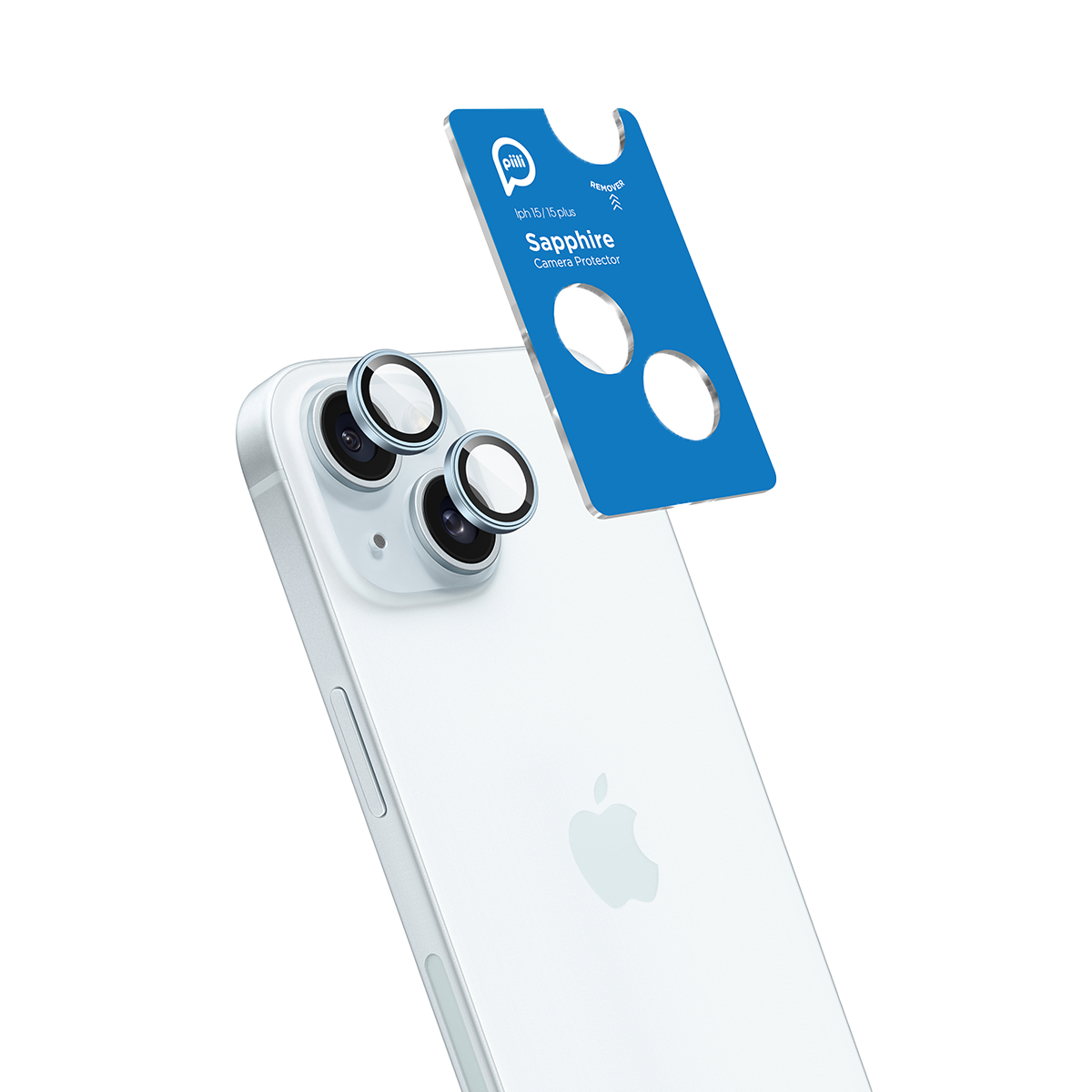 İphone 15 Safir Lens Koruyucu Mavi