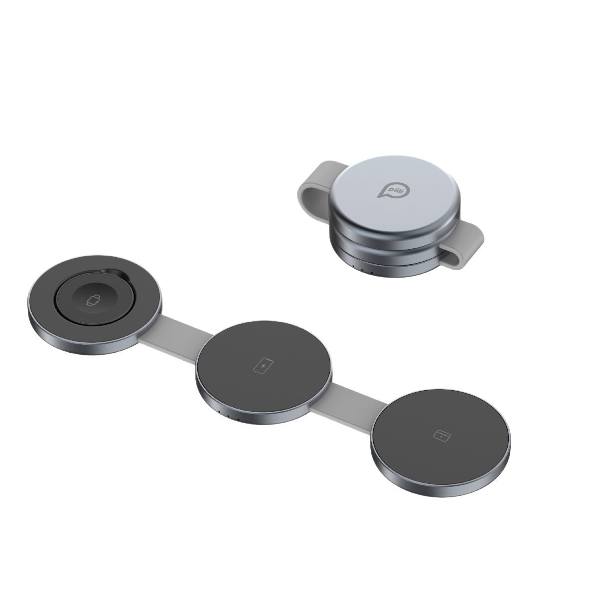 15W 3-in-1 Katlanabilir Şarj İstasyonu – Pratik Çoklu Şarj