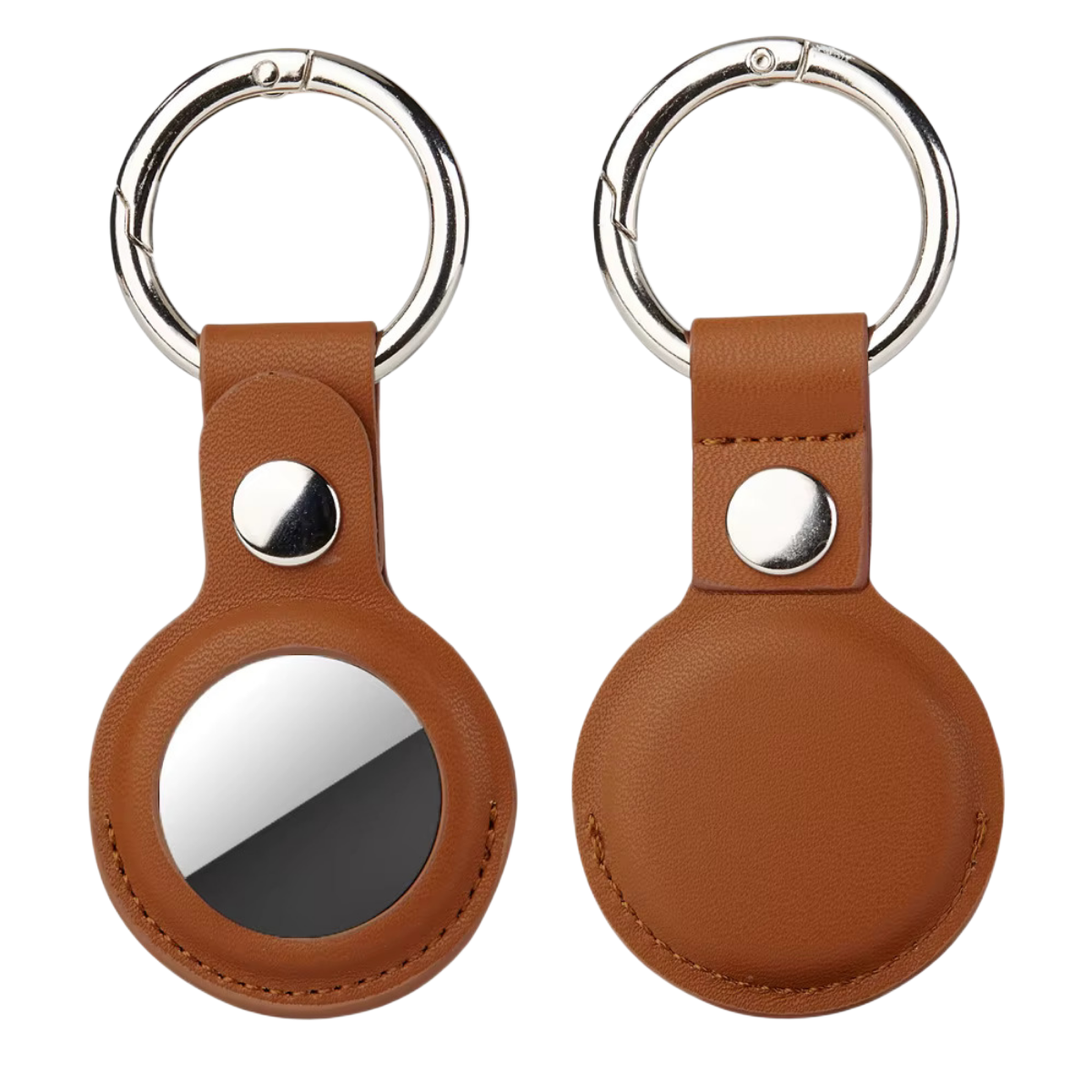 AirTag Leather Case Kahverengi – Piili Deri Koruyucu Kılıf